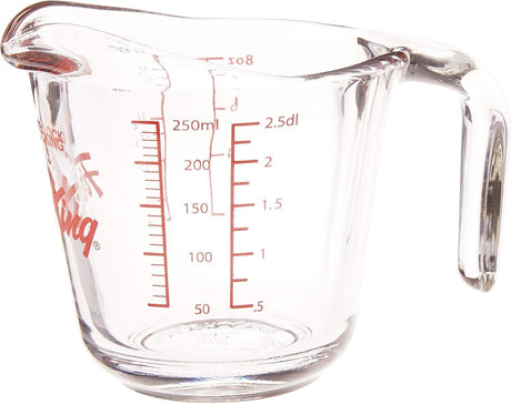 2x Anchor Hocking 250ml/1-Cup Glass Measuring Jug Small - Clear