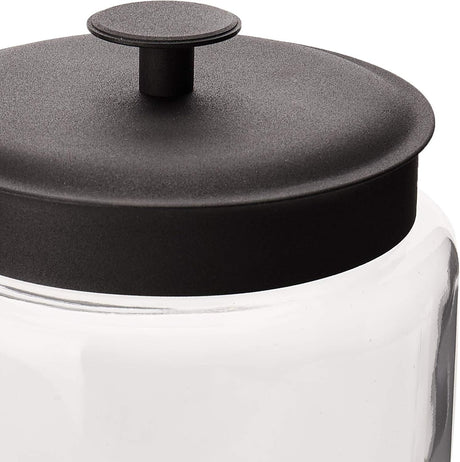 Anchor Hocking Montana Jar w/Black Lid 22x17.5cm - 2.9L