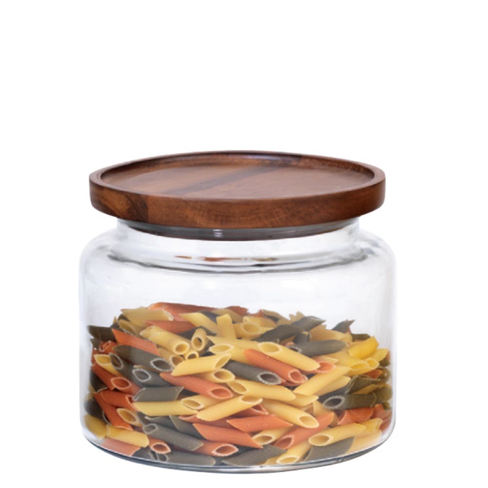 Anchor Hocking Montana Jar w/Acacia Lid - 1.9L