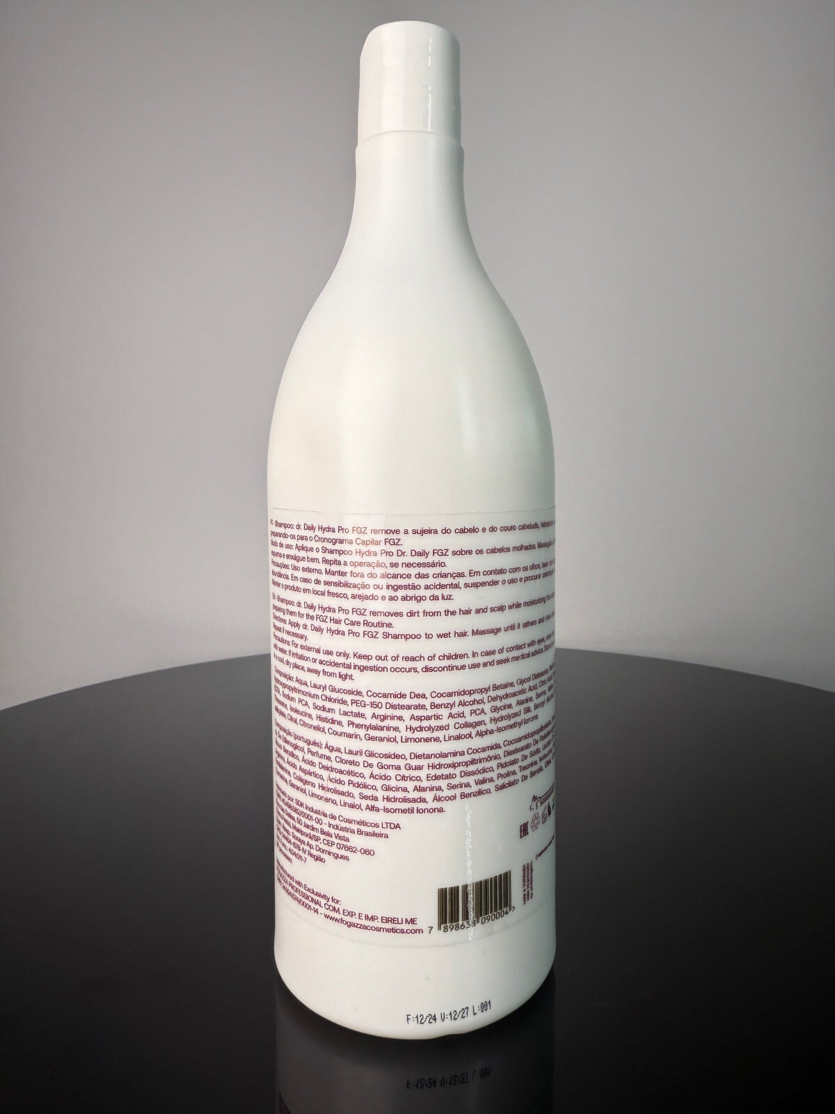 FGZ Hydra Pro Shampoo 1L - Amino Acids, Collagen & Silk Protein (Keratin & Nanoplasty Safe)