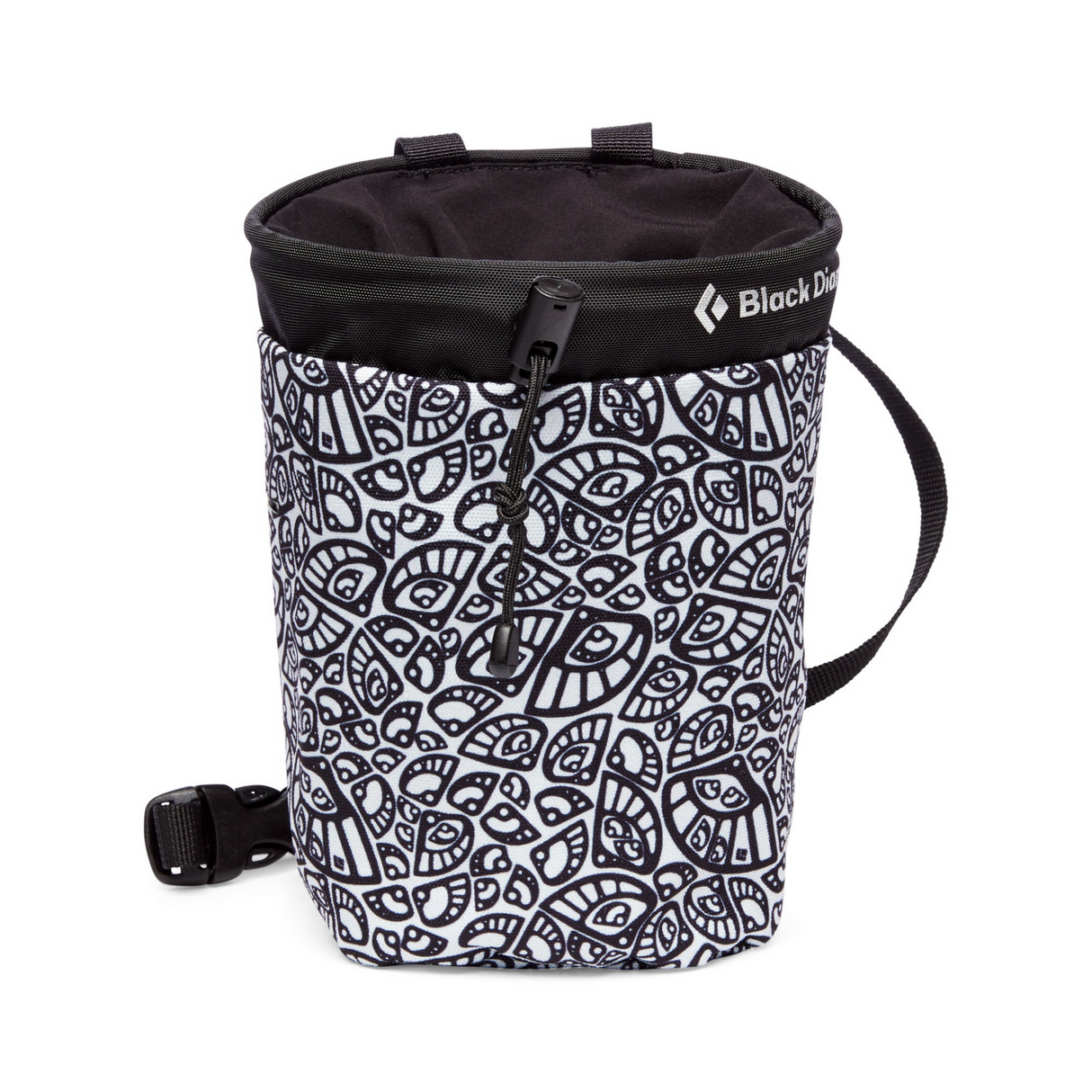 Black Diamond Gym Chalk Bag in White Cam Lobe Print