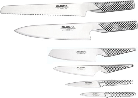 Global Ikasu 7pcs Knife Block Set of Knives