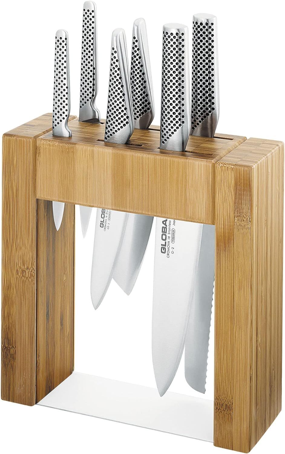Global Ikasu 7pcs Knife Block Set of Knives