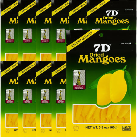 25x 100g (2.5kg) 7D Dried Mango Packs Bulk - Product of The Philippines (2.5kg)