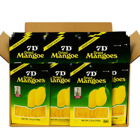100x 100g (10kg) 7D Dried Mango Packs Bulk - Product of The Philippines
