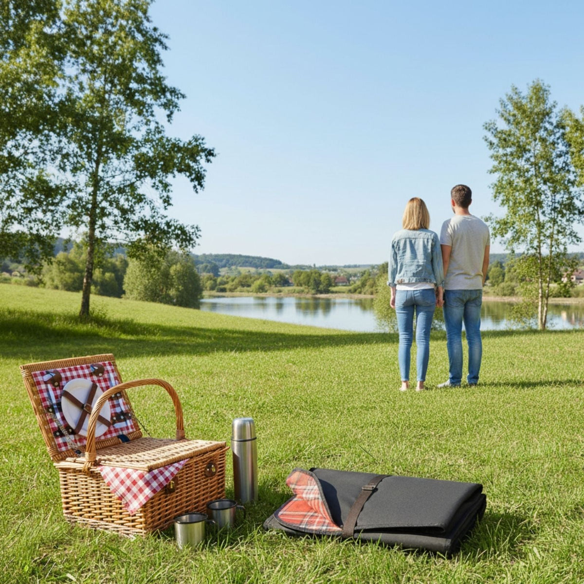 Jacaru 8003XL Giant 100% Cotton Oilskin Picnic Blanket - Dark Brown (Water Resistant Made in Australia)