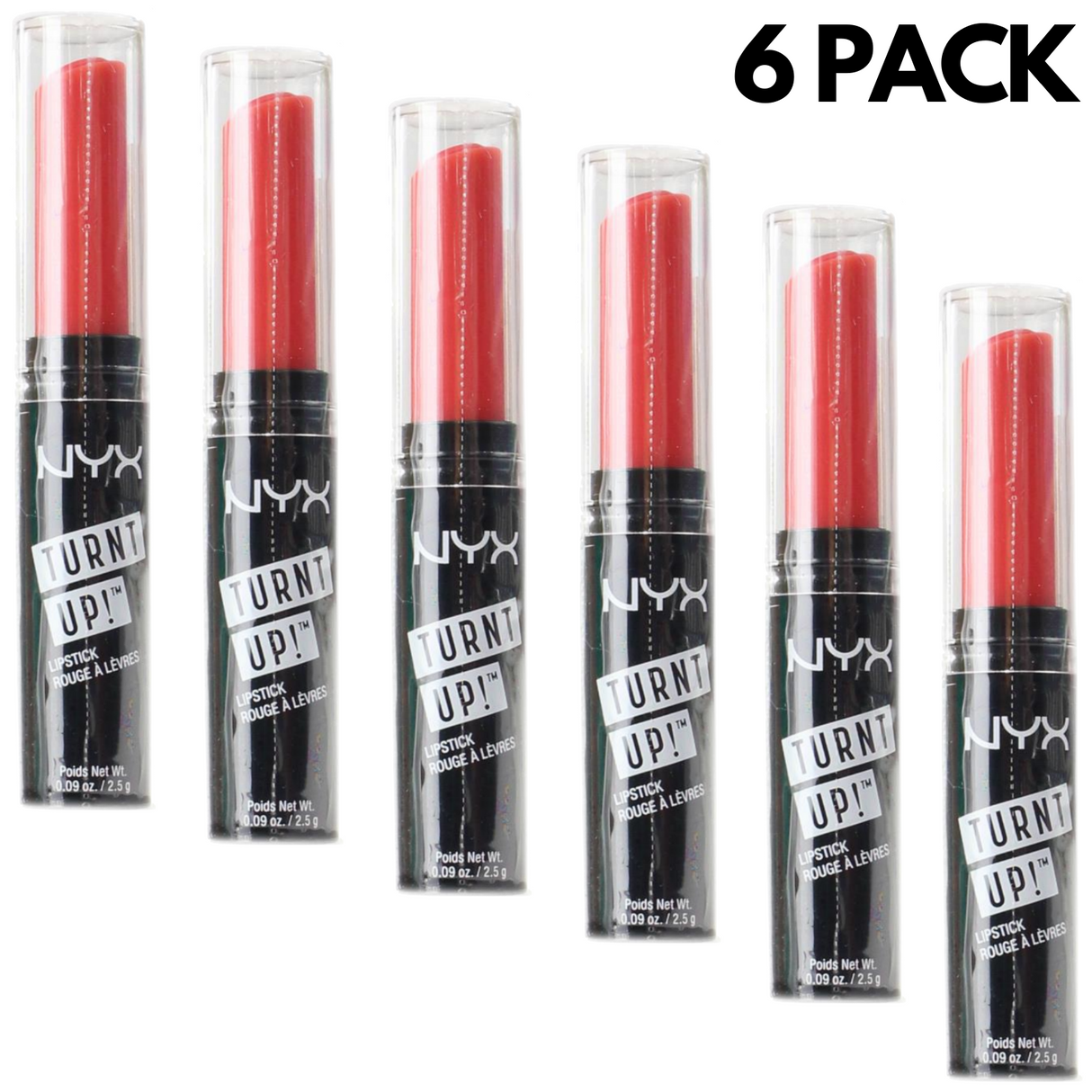 Nyx Professional Makeup 2.5g Turnt Up Lipstick - 14 Rags To Riches - 6pcs