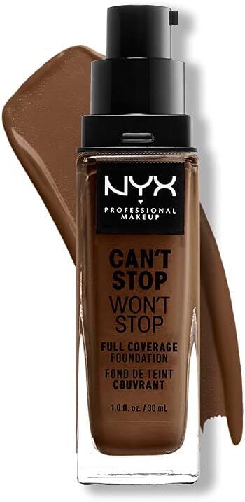 NYX Professional Makeup Can't Stop Won't Stop Full Coverage Liquid Foundation - 22 Deep Cool