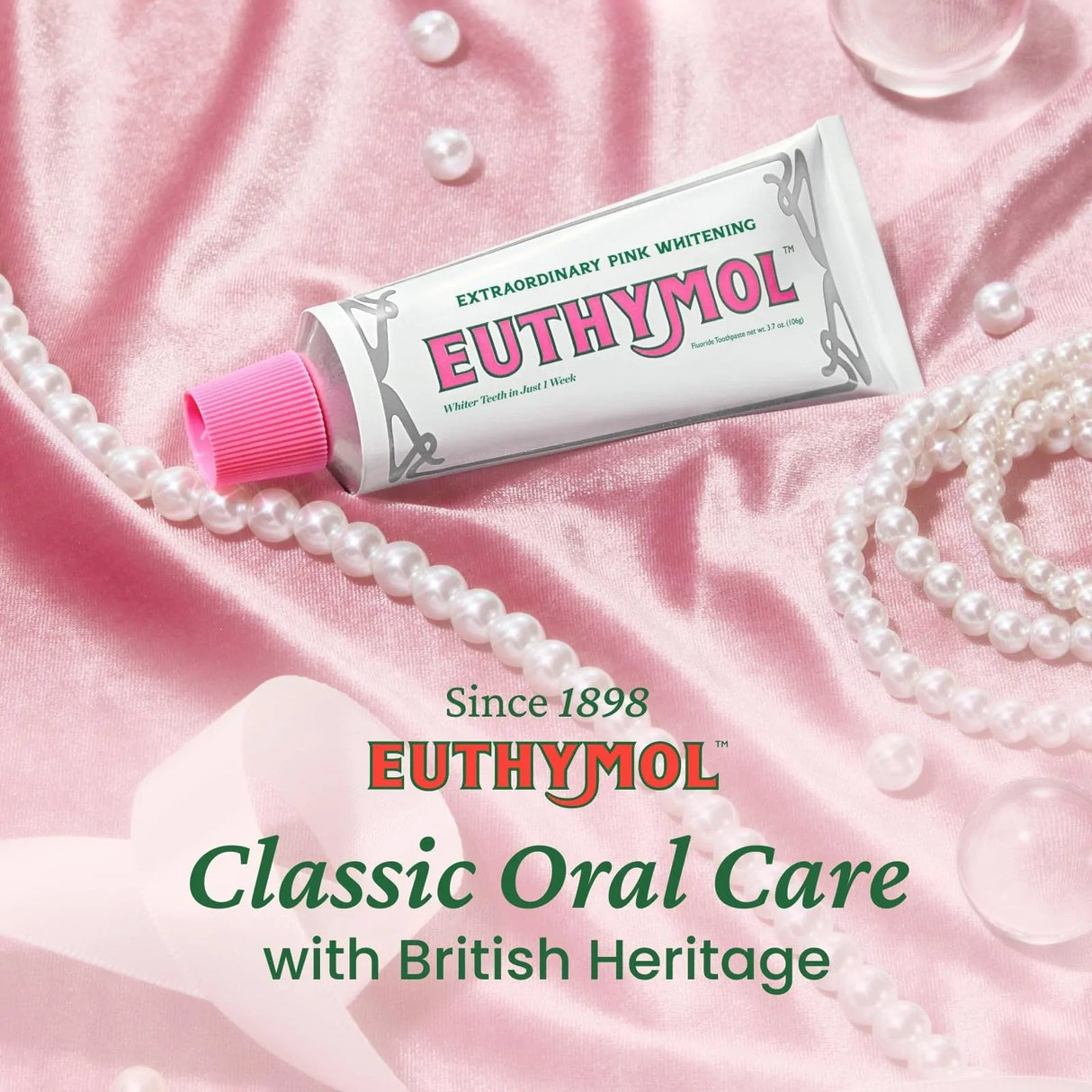 Euthymol Pink Whitening Toothpaste 106g Fluoride Mint Whitening Made in Korea