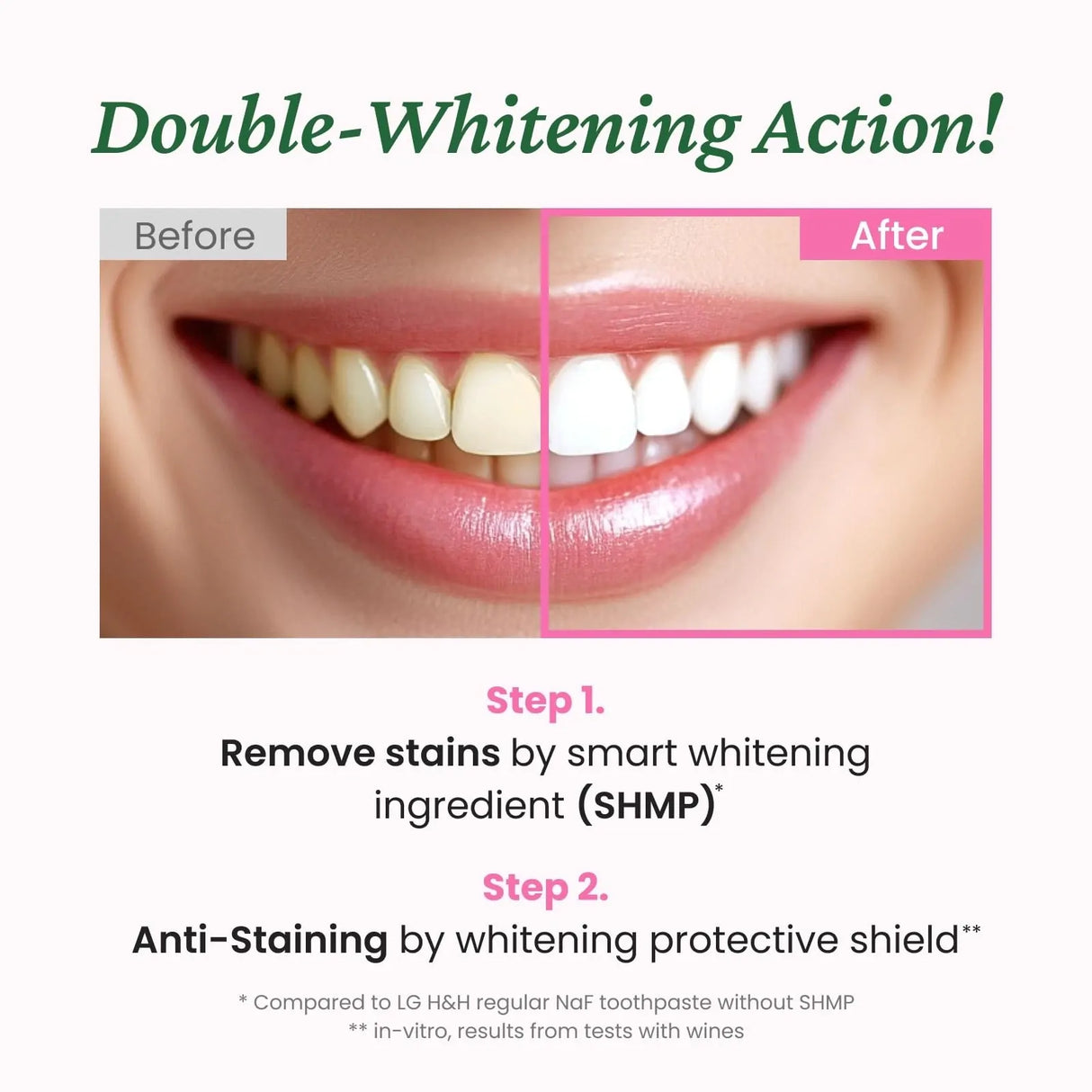 Euthymol Pink Whitening Toothpaste 106g Fluoride Mint Whitening Made in Korea