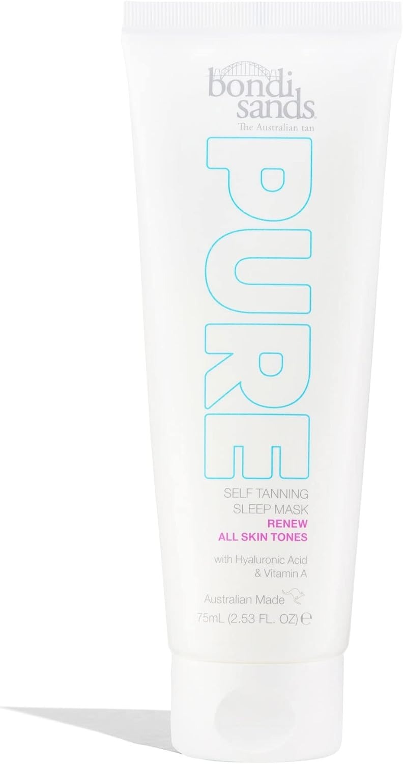 Bondi Sands 75mL Pure Self Tanning Sleep Mask - Renew Hyaluronic Acid & Vitamin A