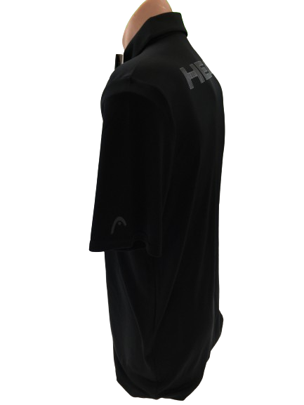 Head Mens Basic Technology Endo Dry And Ergo Stretch Polo Tennis Sport - Black