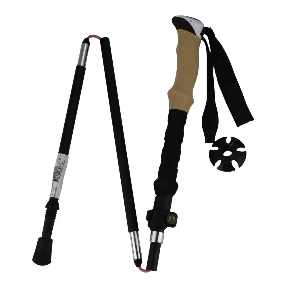 Telescopic Adjustable Hiking Pole Folding Walking Stick Adjustable Trekking 105cm - 125cm