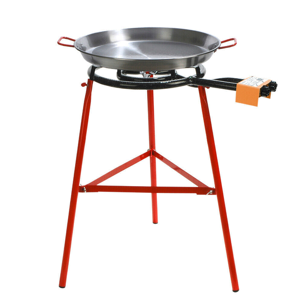 Garcima Paella Gas Burner Tripod Stand & Pan Set - 50cm