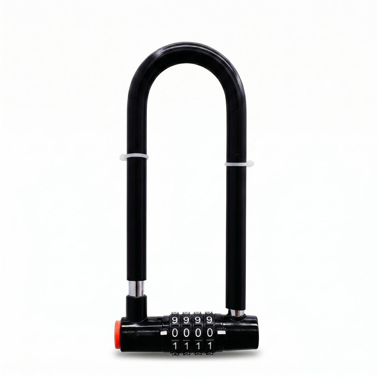 U-Shape 4-Digit Combination Bike Lock (Keyless) for Home, Office, Garage & Bicycles