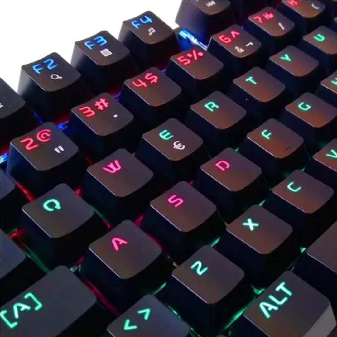 Philips Momentum USB Wired Mechanical Gaming Keyboard w/ Rainbow Backlight
