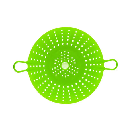 Chef'n Vibe Round 29.5cm Silicone Vegetable Steamer Kitchen Cooking Basket - Green