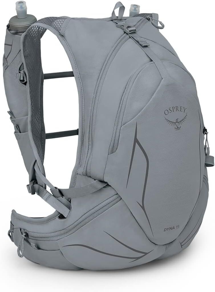 Osprey Dyna 15 Womens Running Hydration Vest Bag w/ Hydraulics Reservoir in Slate Grey M/L