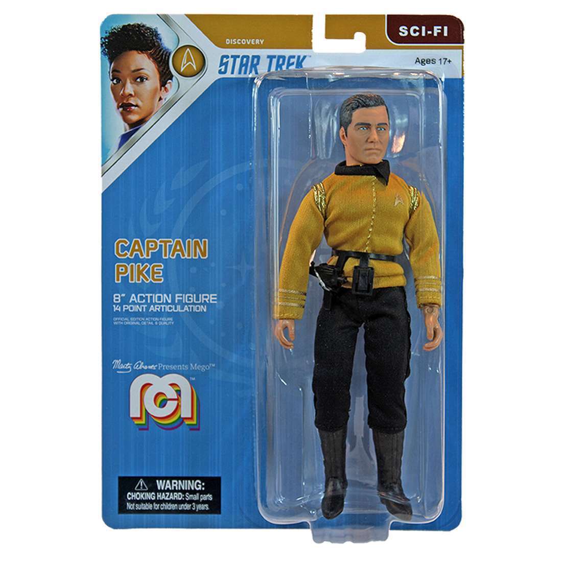 Mego Sci Fi Star Trek Discovery Captain Pike Action Figure