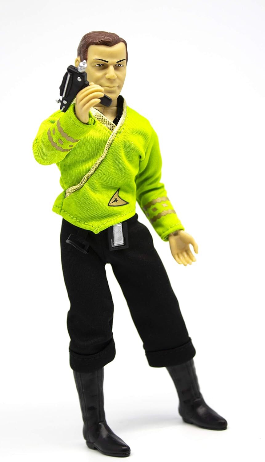 Mego Action Figure 8” Star Trek - Capt Kirk in Green Shirt with Tribbles