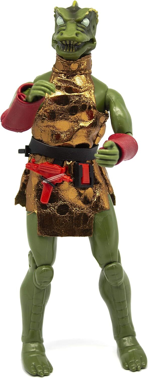 Mego Action Figure 8” Star Trek - Gorn with Glow in The Dark Eyes, Spines, and Teeth