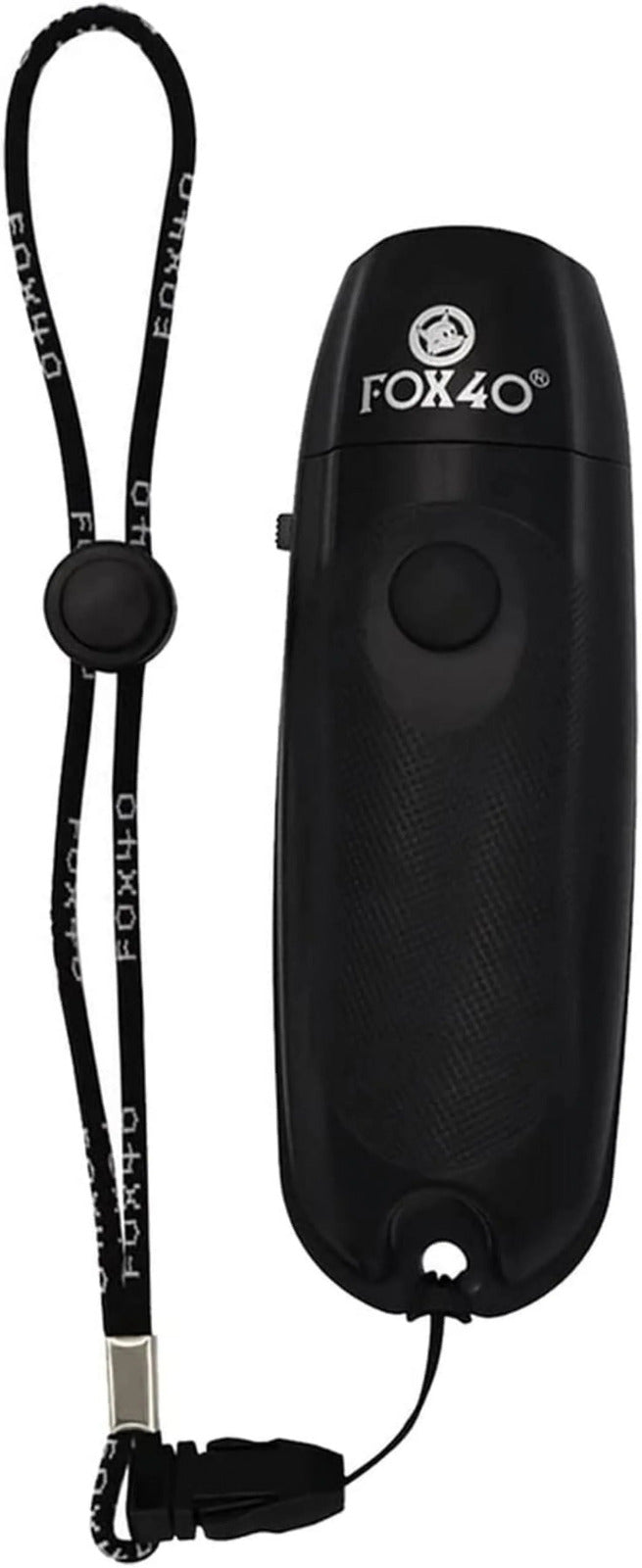 Fox 40 Electronic Whistle with Wrist Lanyard - Black (Safety & Referee)