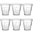 Duralex 6pcs 220ml Picardie Clear Glass Tumbler Glasses Thick & Sturdy BPA Free