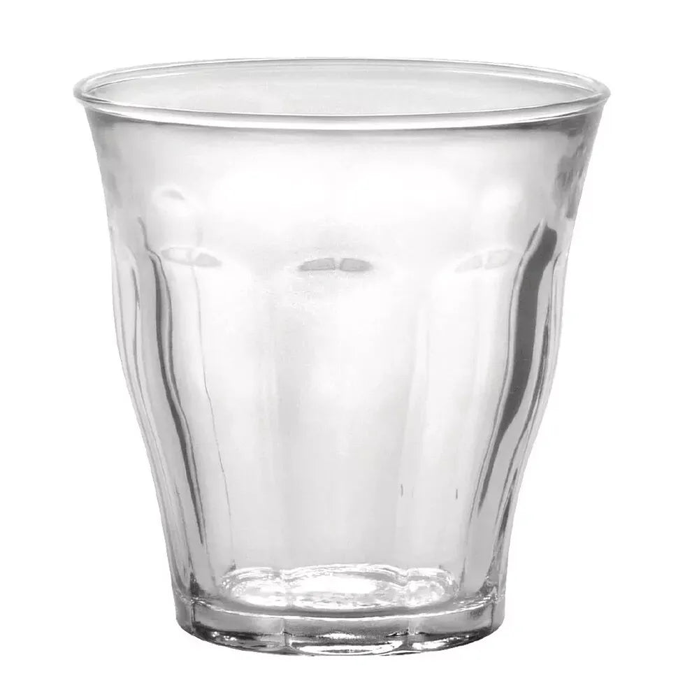 Duralex 6pcs 220ml Picardie Clear Glass Tumbler Glasses Thick & Sturdy BPA Free