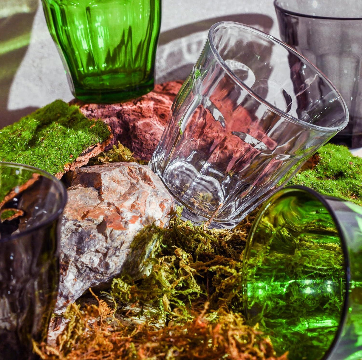 6pcs 250ml Picardie Clear Glass Tumbler Glasses Thick & Sturdy BPA Free