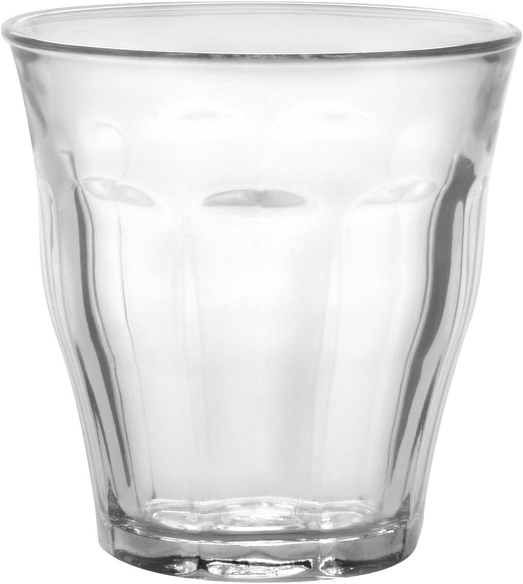 6pcs 250ml Picardie Clear Glass Tumbler Glasses Thick & Sturdy BPA Free