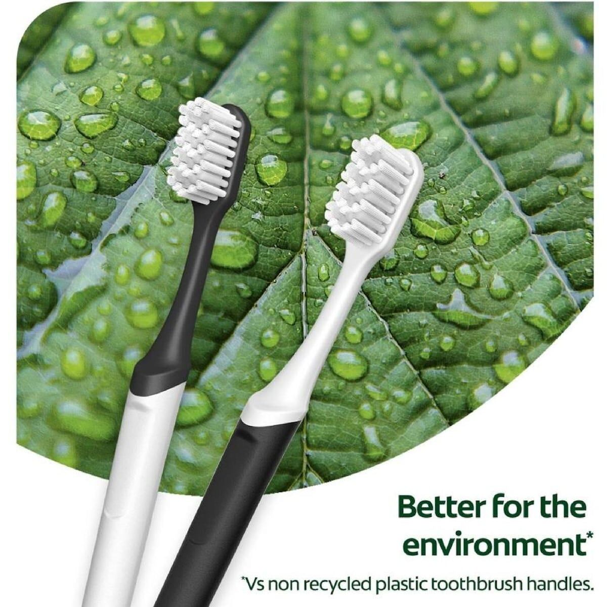 6x Colgate Toothbrush 100% Recycled Food Grade Bulk Pack - Plastic Handle Soft Bristles