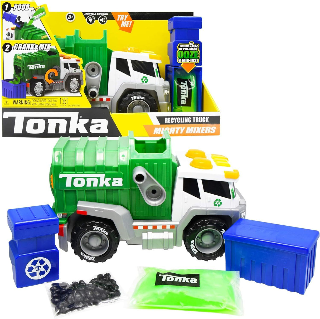 Tonka Mighty Mixers Recycling Toy Truck