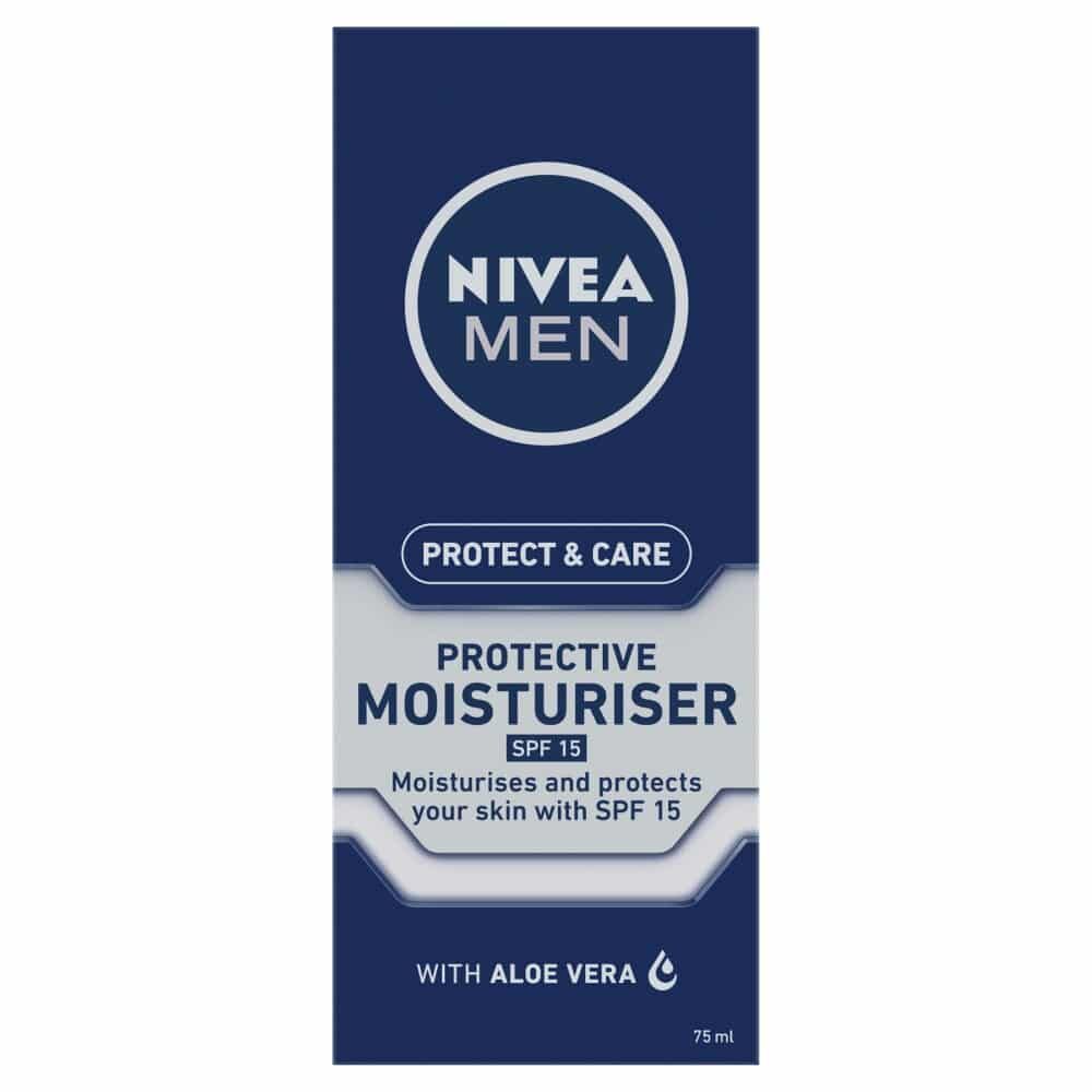 Nivea Mens 75ml Moisturiser Hydro Care SPF15 With Aloe Vera