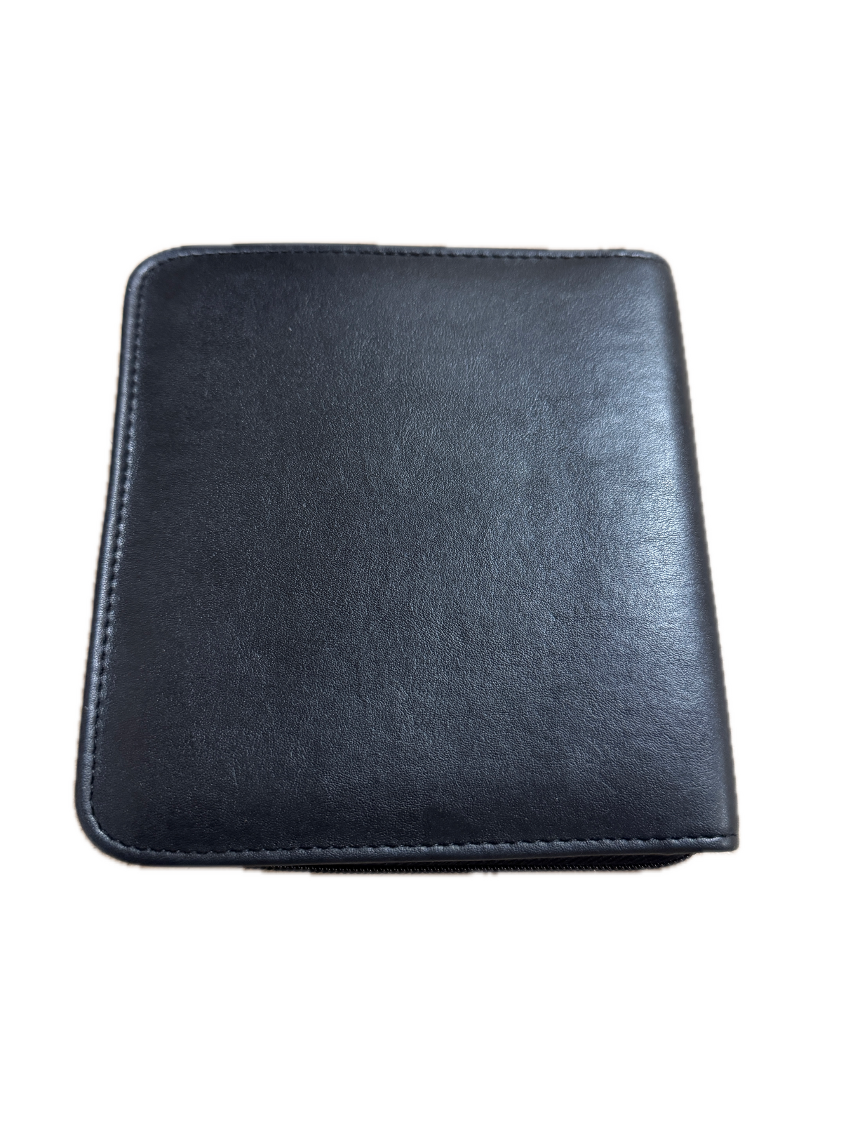 Leather Look CD Wallet Sleeve Holder Disc Ideal Storage Carry Case for 12 CDs in Black