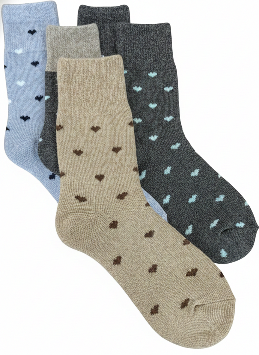 6 Pairs Coco&Hana Womens Thick Alpaca Wool Blend Socks (EU36-EU41) - Thermal Cosy & Warm