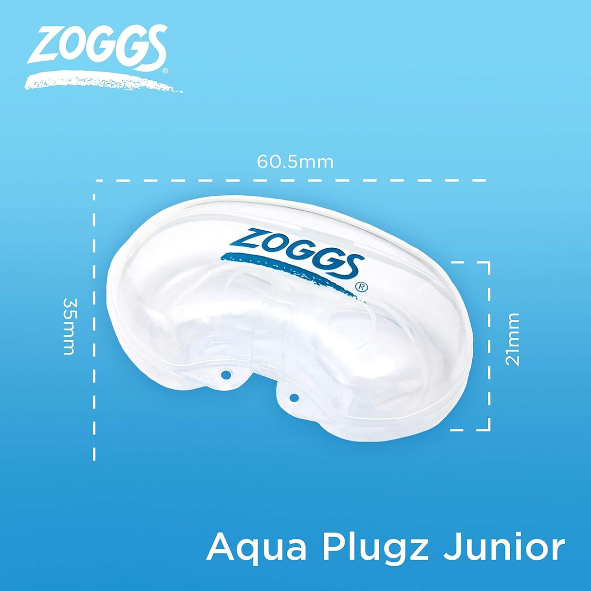 Zoggs Aqua-Plugz Standard Swimming Ear Plugs - Junior (6-14 Years)