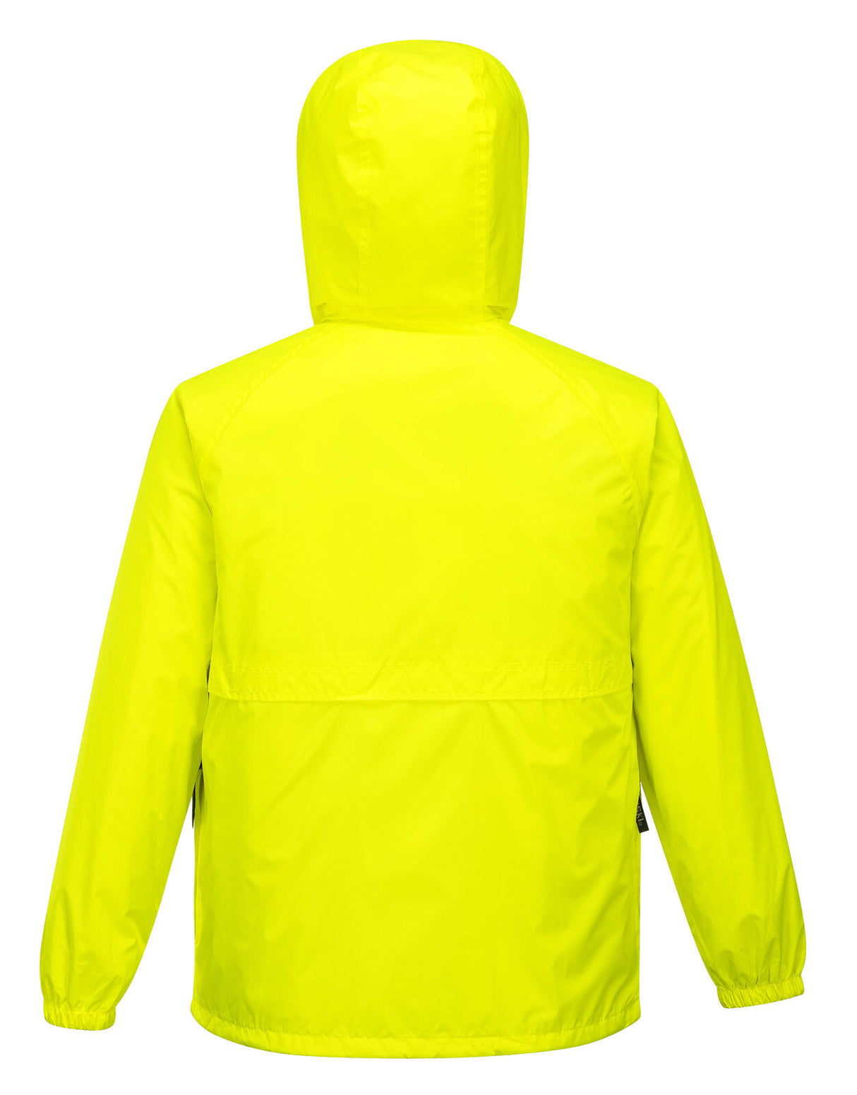 Huski Stratus Mens Waterproof Rain Jacket w/Concealed Hood - Fluro Yellow (Windproof & Packable)