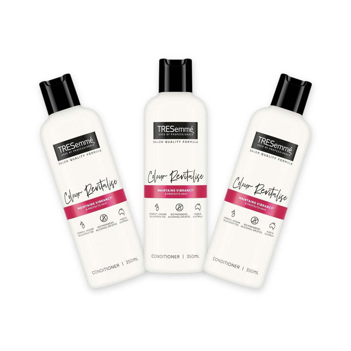 3x TRESemmé Colour Revital Hair Conditioner Vitamin E Argan Oil 350ml