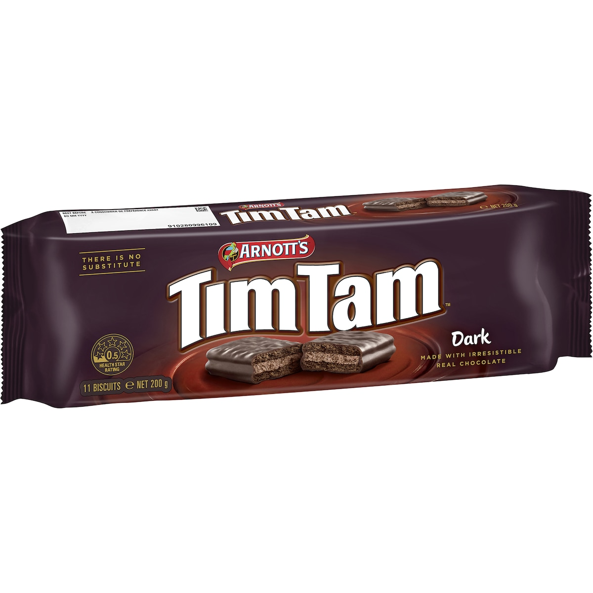 Arnott's Tim Tam Dark Chocolate Biscuits 200g - 1 Packet (Fresh Australian Batch)