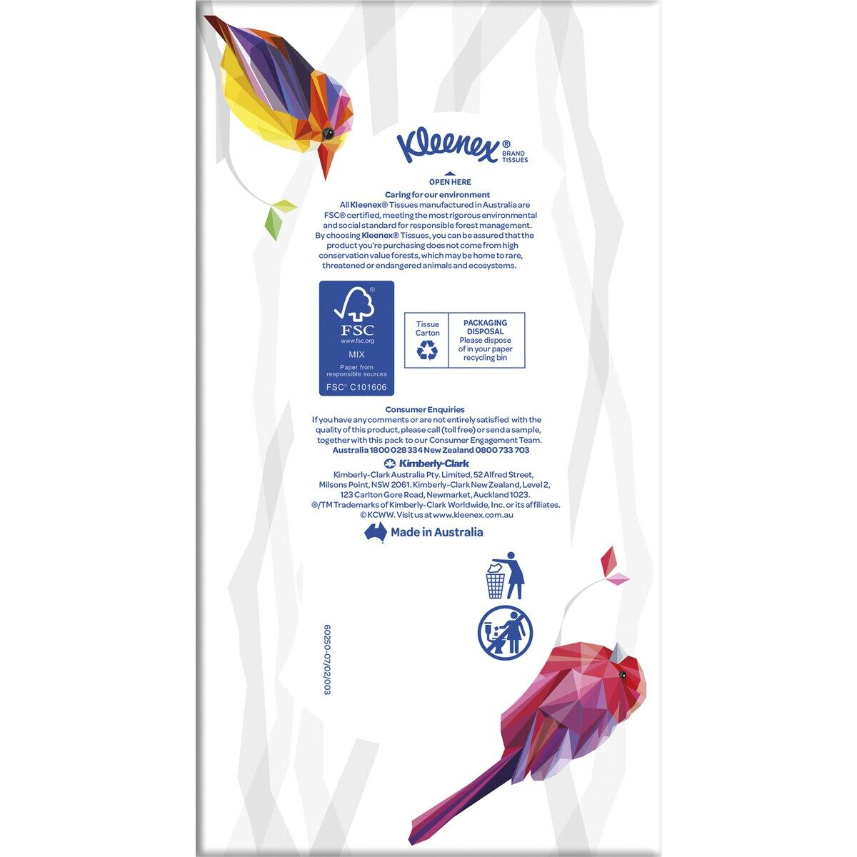 Kleenex Soft & Thick 3 Ply Facial Tissues 1 Pack of 95