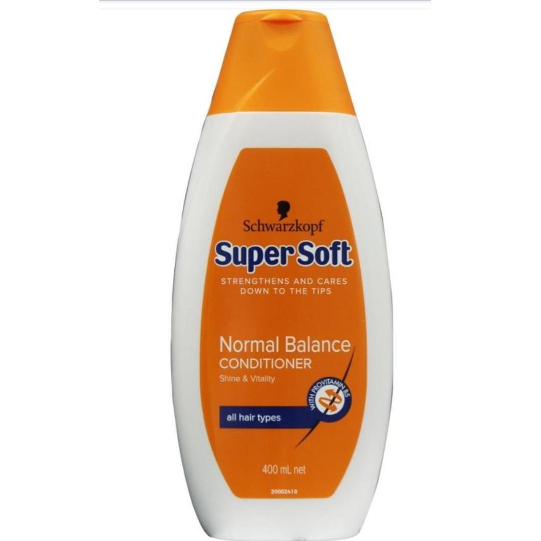 Schwarzkopf 400ml Super Soft Conditioner Normal Balance