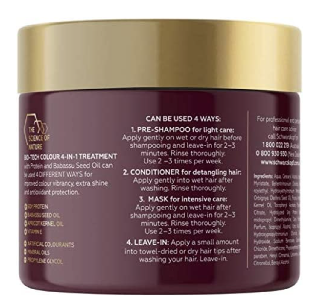 Schwarzkopf Bio-Tech 4-in-1 Colour Hair Treatment - 250ml
