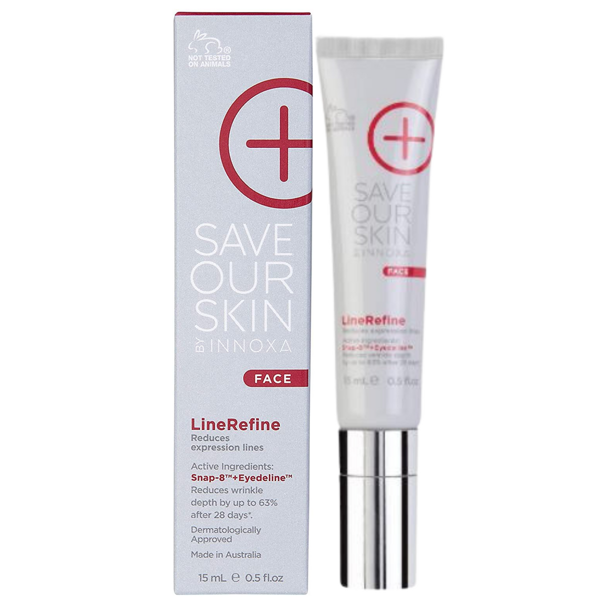Innoxa 15ml Save Our Skin Face Line Refine - Reduces Wrinkles & Expression Lines