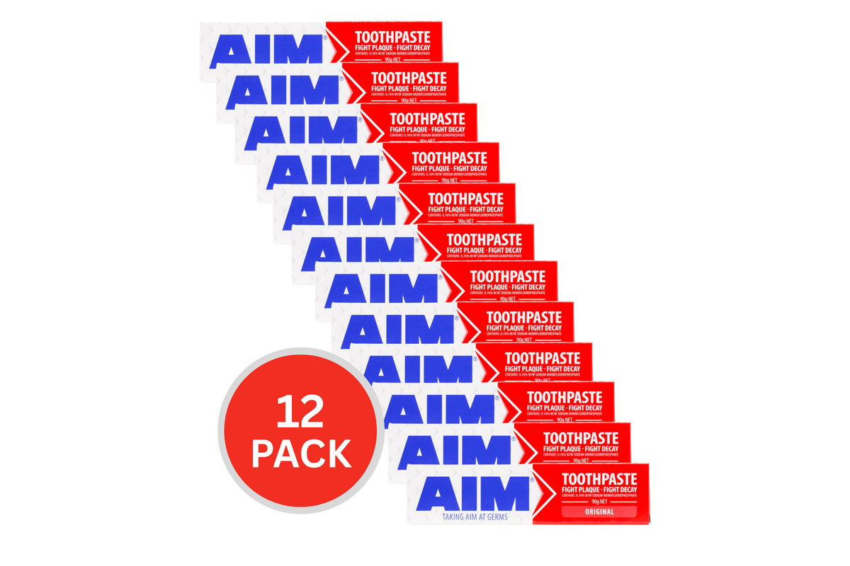 12x Aim Toothpaste Original 90g Bulk Pack