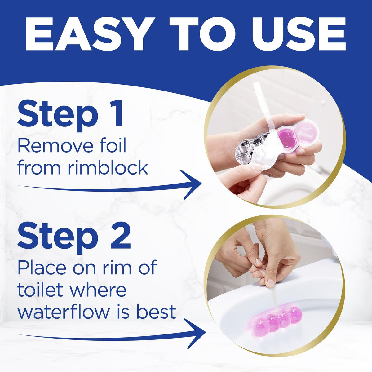 Bref Brilliant Gel Toilet Rim Block Cleaner Spring Rain 84g