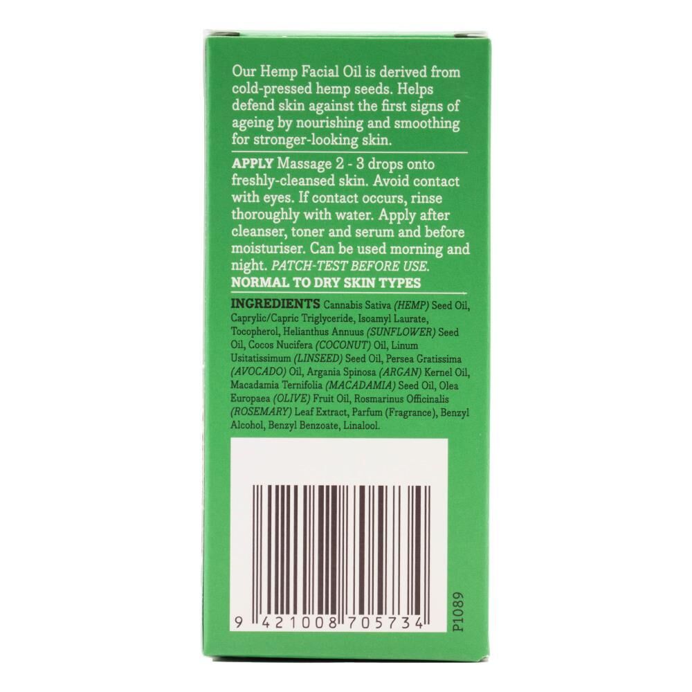 Essano Hemp 20ml Facial Oil Antioxidant Rich Strength And Hydrate - Made in New Zealand