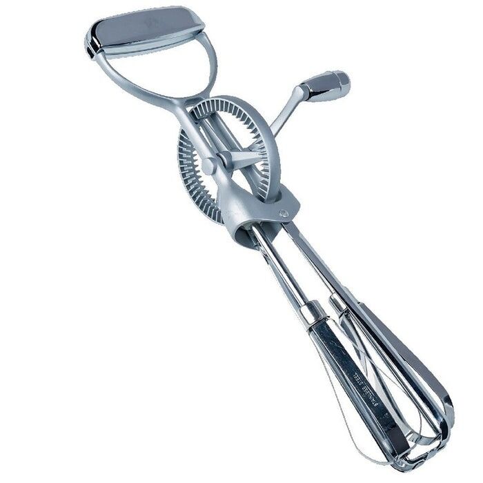 Cuisena Manual Egg Beater Stainless Steel Hand Crank Mixer Whisk Kitchen Tool