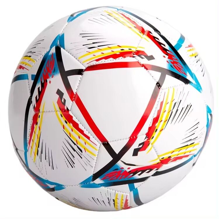Classic Soccer Ball Football Training Standard Size 5 - Multicolour