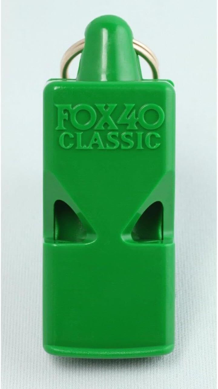 Fox 40 Classic Safety Whistle with Lanyard - Neon Green