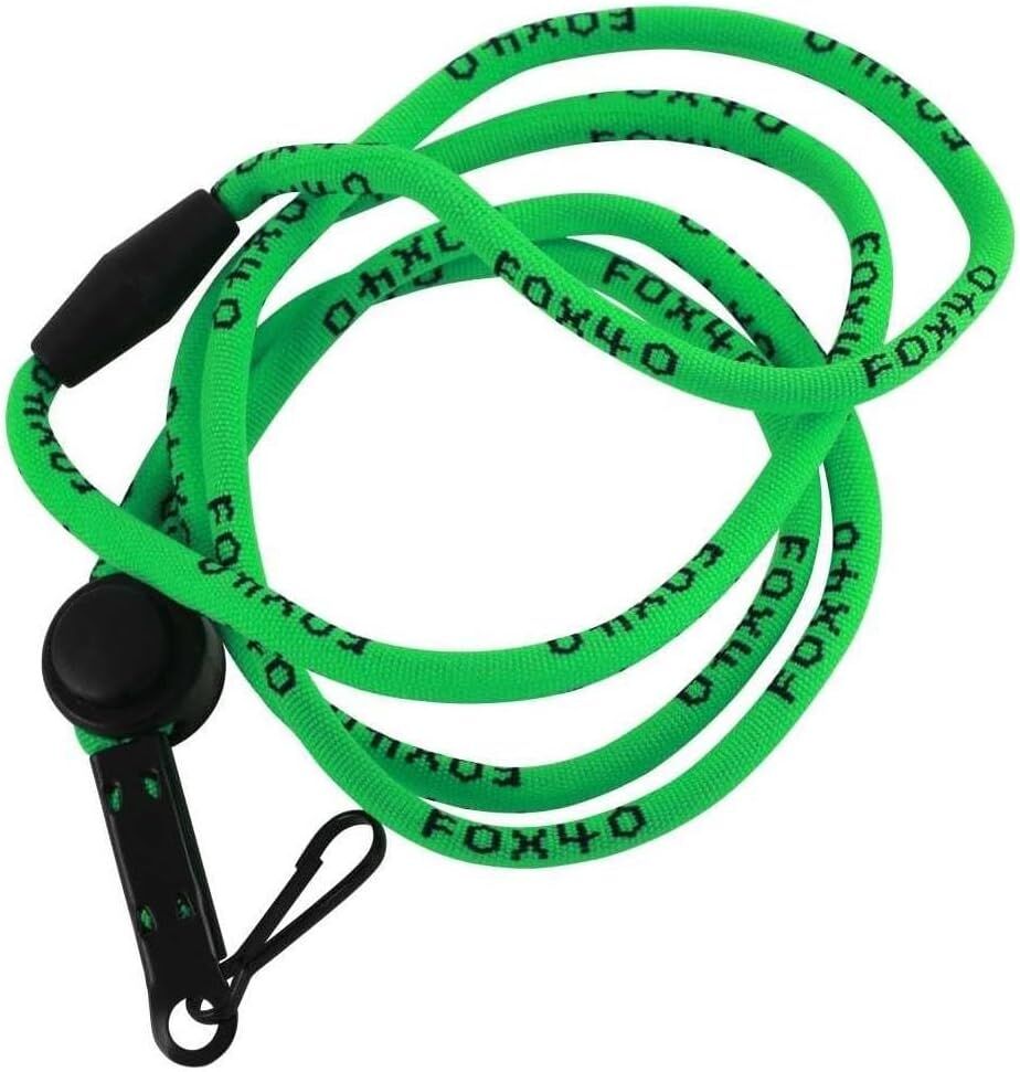 Fox 40 Classic Safety Whistle with Lanyard - Neon Green